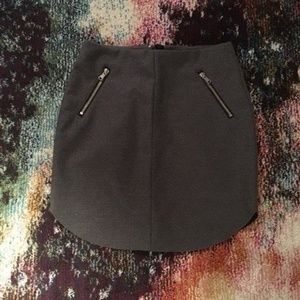 H&M Zipper Mini Skirt